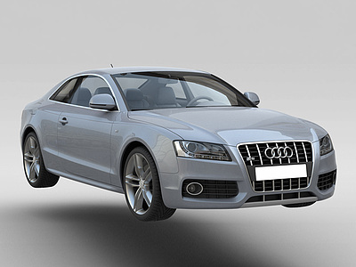 银灰色汽车模型3d模型