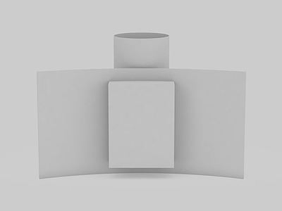 圆柱形灯具模型3d模型