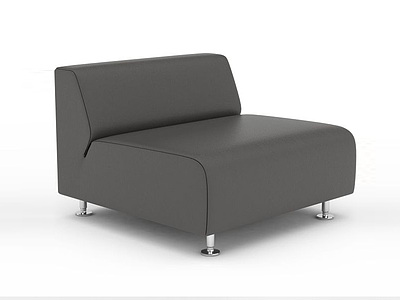 简约黑色沙发模型3d模型