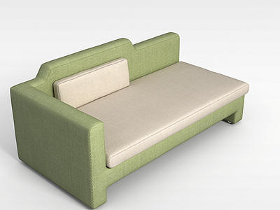 3d创意绿色沙发模型