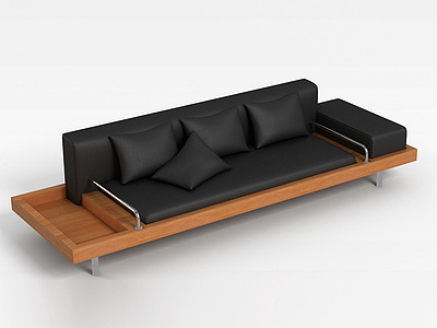 3d黑色创意沙发模型