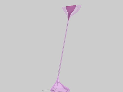 3d创意紫色落地灯免费模型