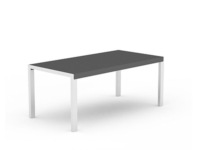 黑色桌子模型3d模型