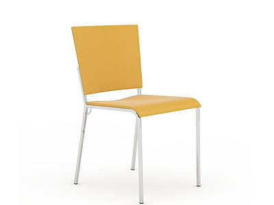 3d现代黄色椅子模型