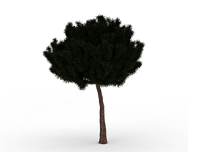 茂盛绿叶树模型3d模型
