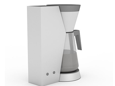 3d半自动咖啡机免费模型
