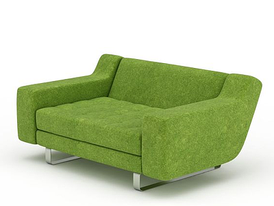 3d绿色沙发免费模型