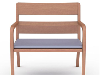 3d木质沙发椅模型