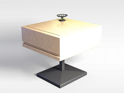 3d木制简约桌子模型