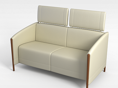 白色沙发模型3d模型