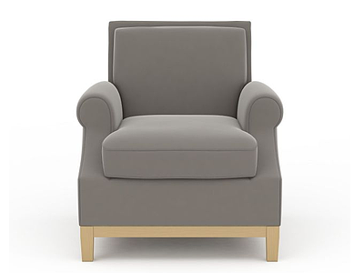 灰色沙发椅模型3d模型