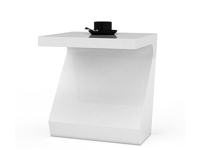 白色创意桌子模型3d模型