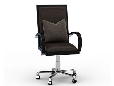 黑色木质椅模型3d模型