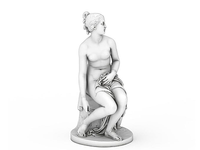 3d宁芙雕塑模型
