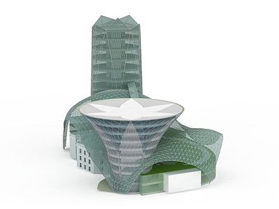 3d创意建筑模型