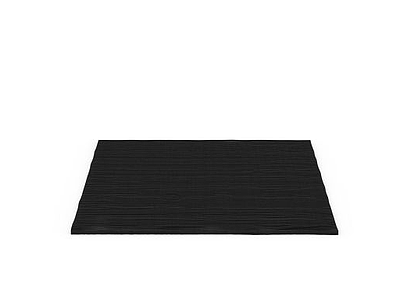 3d黑色条纹地毯免费模型