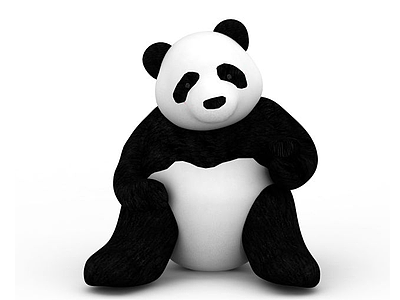 熊猫玩具模型3d模型