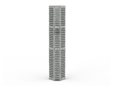 圆柱形大厦模型3d模型