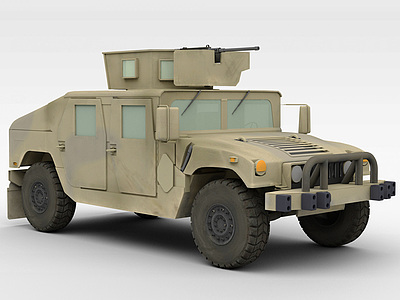 军事交通工具模型3d模型