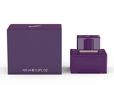 3d优雅紫香水免费模型