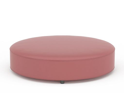 红色沙发凳模型3d模型