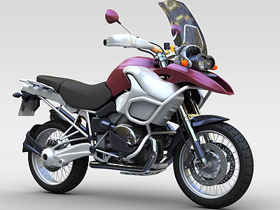 两轮摩托车模型3d模型