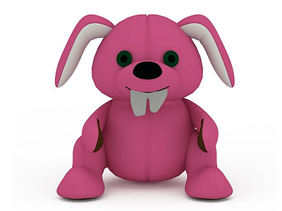 3d粉色狗玩具免费模型