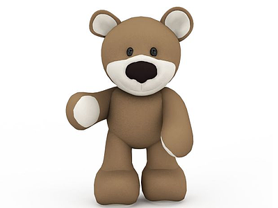 3d狗熊玩具模型
