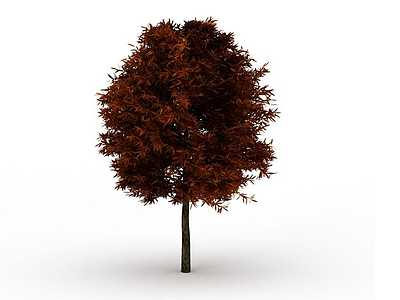 红叶树模型3d模型