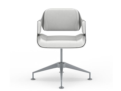白色办公椅模型3d模型