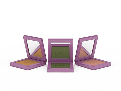 3d方形紫色眼影免费模型