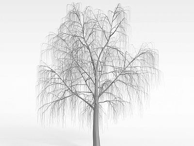 3d冬天枯树模型