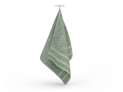 绿色手巾模型3d模型