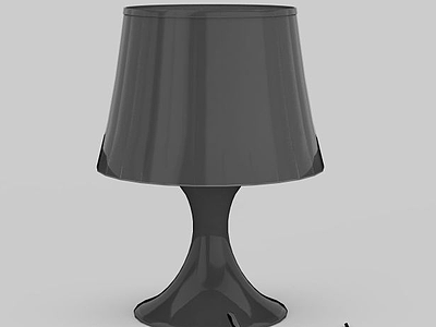 3d黑色灯罩台灯免费模型