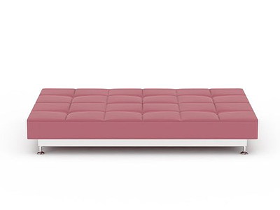 红色沙发床模型3d模型