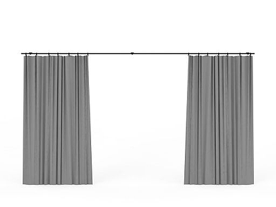 3d客厅窗帘免费模型
