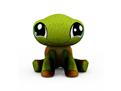 3d青蛙玩具模型