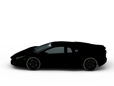 3d黑色汽车免费模型