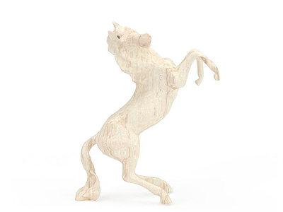 马雕塑模型3d模型