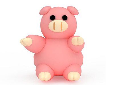 粉色小熊模型3d模型