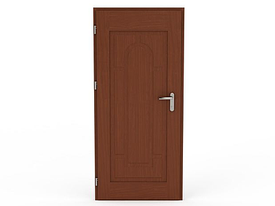 木质卧室门模型3d模型
