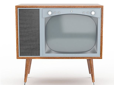 怀旧电视机模型