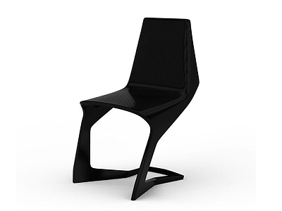 3d黑色沙发躺椅免费模型