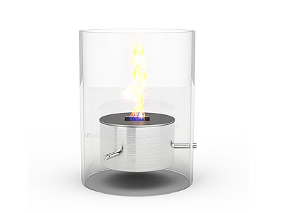 3d透明玻璃炉子免费模型