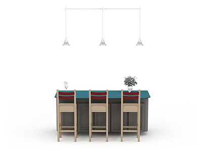 厨房餐椅模型3d模型
