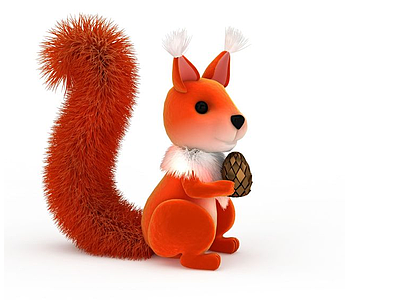 狐狸玩具模型3d模型
