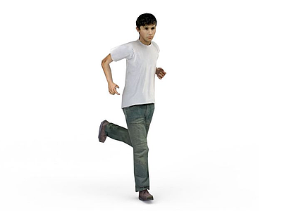 跑步男人模型3d模型
