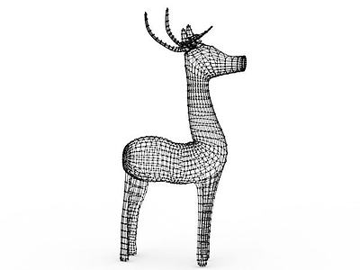 圣诞节小鹿模型3d模型