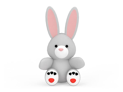 兔子玩具模型3d模型