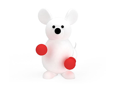 3d白熊玩具免费模型